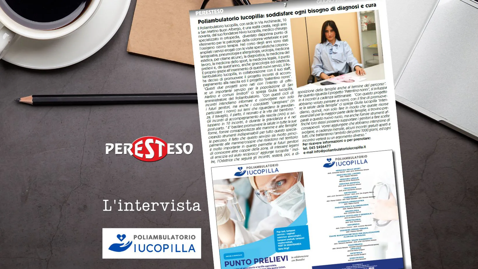 Peresteso intervista Giulia Iucopilla: tutti i servizi del poliambulatorio e i nuovi progetti
